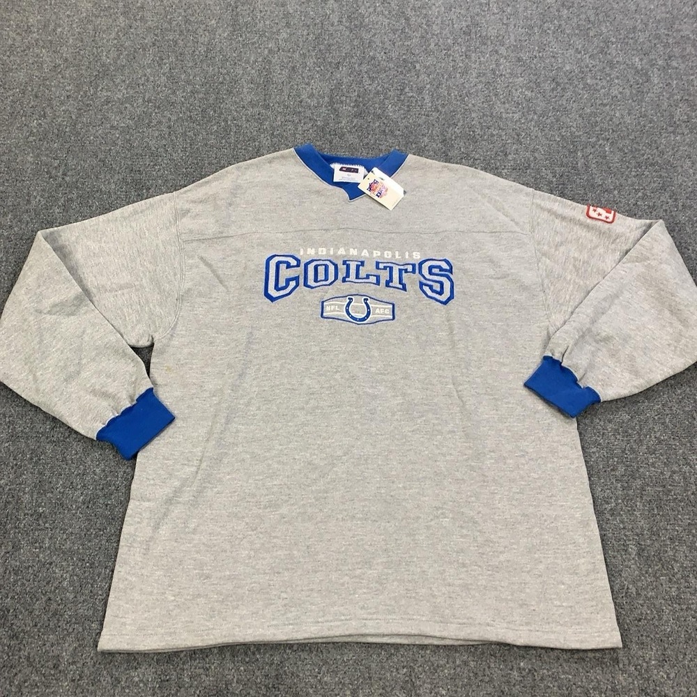 Vintage‎ Indianapolis Colts Sweatshirt Mens XL Gray NFL Football Crewneck CSA